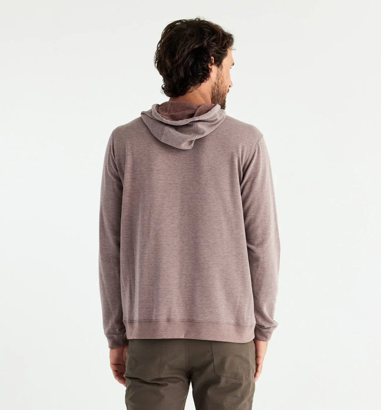 Free Fly M Bamboo LW Fleece Hoodie HEATHER GRAY