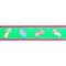 Preston Dog Collar Flip Flop GREEN / PINK