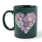 Life Is Good Jake's Mug Flower Heart SPRUCE GREEN