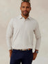 Tasc M LS Westport Polo OATMEAL HEATHER
