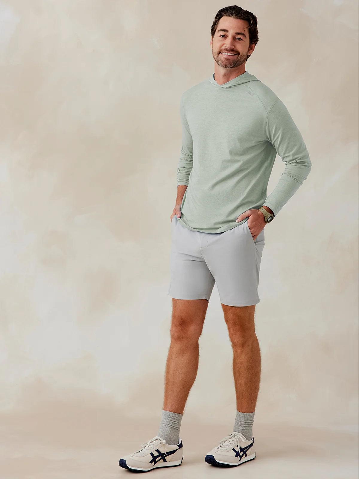 Tasc M Carrollton Hoodie AGAVE HEATHER