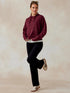 Tasc W Studio Fleece Hoodie WINEBERRY
