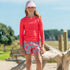 Snapperrock Kids LS Watermelon Rash Top RED
