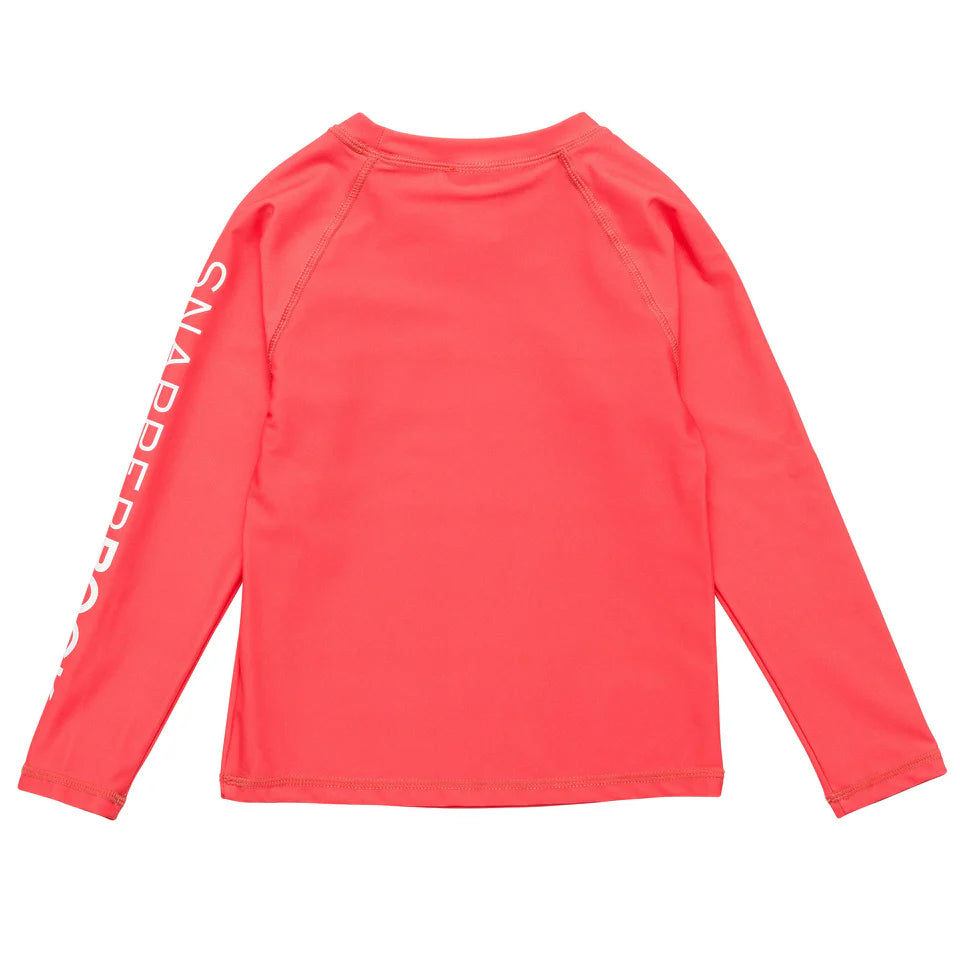 Snapperrock Kids LS Watermelon Rash Top RED