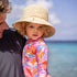 Snapperrock Girls LS Skirt Surf Suit BLOOMING SUNSET