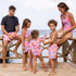 Snapperrock Girls LS Skirt Surf Suit BLOOMING SUNSET