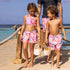 Snapperrock Girls Board Short BLOOMING SUNSET