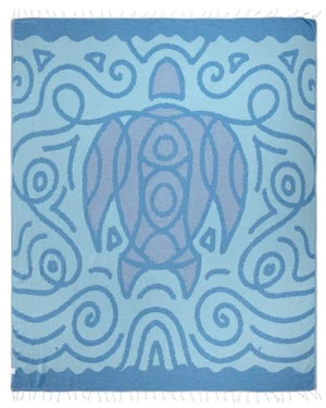 Sand Cloud Gaya Turtle Beach Towel XL BLUE