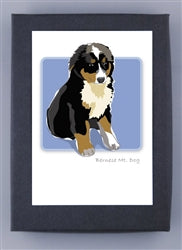 Paper Russells Dog Notecards BERNESE MT DOG 589