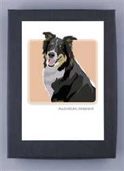 Paper Russells Dog Notecards AUSTRALIAN SHEPHERD 620