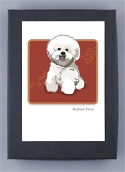 Paper Russells Dog Notecards BICHON FRISE 627