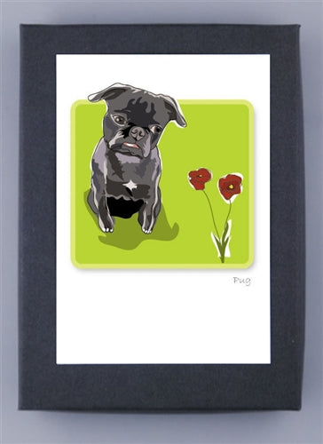 Paper Russells Dog Notecards PUG 721