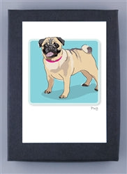 Paper Russells Dog Notecards PUG 844