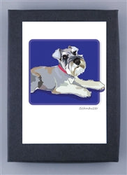 Paper Russells Dog Notecards SCHNAUZER 894