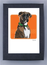 Paper Russells Dog Notecards BOXER 898