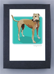 Paper Russells Dog Notecards GREYHOUND