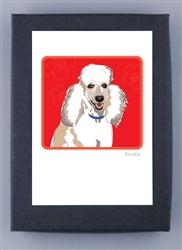 Paper Russells Dog Notecards POODLE 941