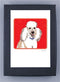 Paper Russells Dog Notecards POODLE 941