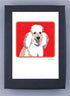 Paper Russells Dog Notecards POODLE 941