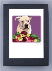 Paper Russells Dog Notecards PIT BULL 652