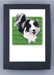 Paper Russells Dog Notecards BORDER COLLIE