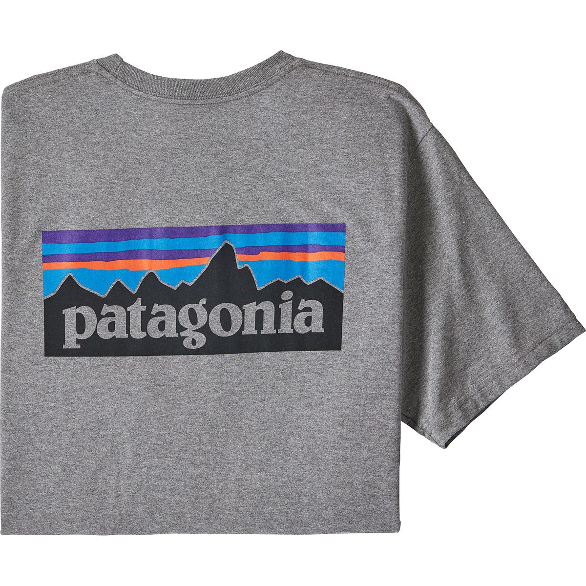 Patagonia M SS P-6 Logo Responsibili-Tee GRAVEL HEATHER