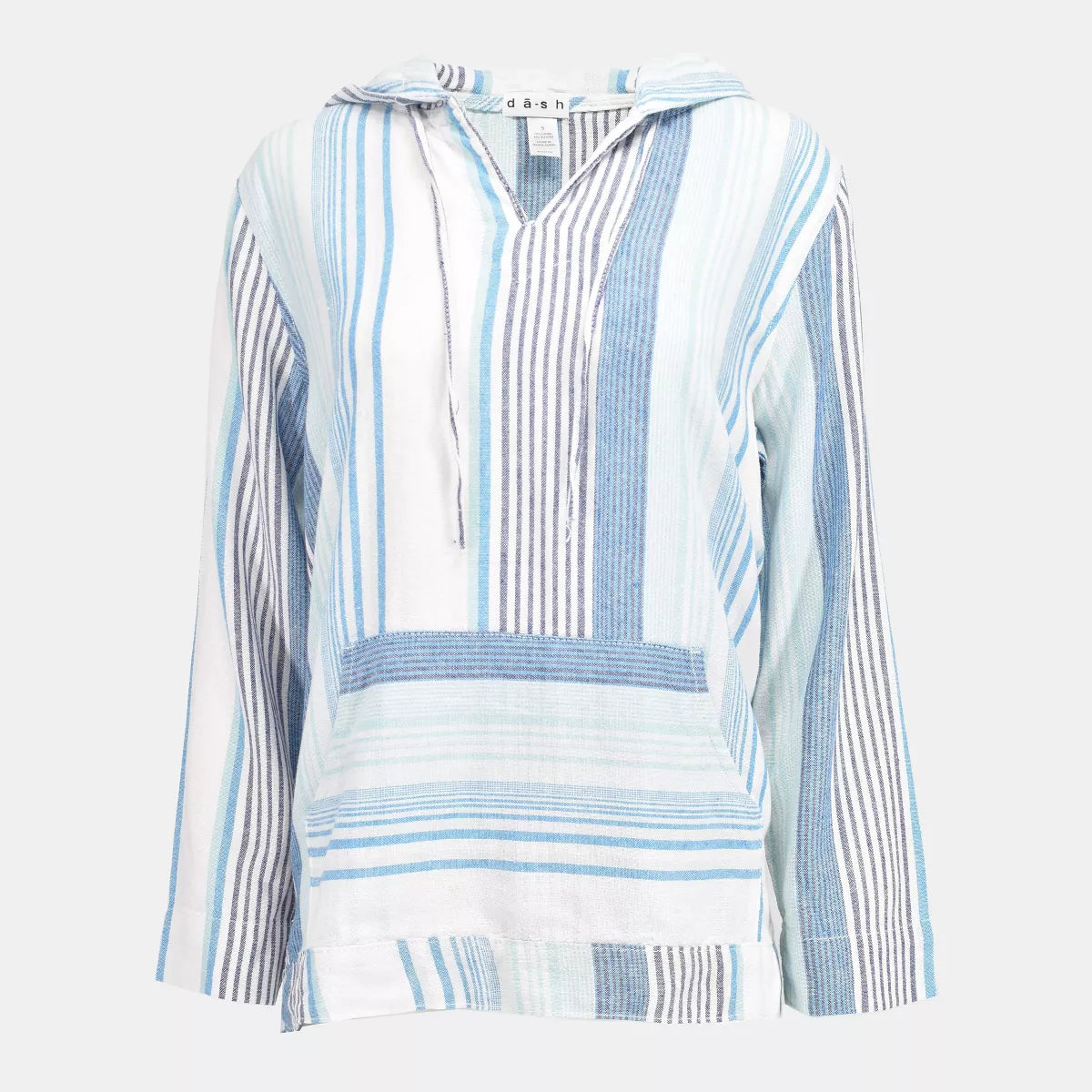 Dash W Linen Baja Jacket BLUE PINSTRIPE