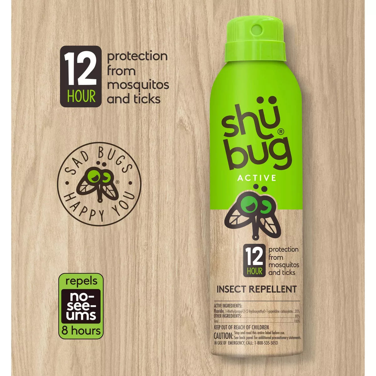 Shubug Active 6oz Spray Insect Repellent