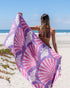Sand Cloud Geo Manta Rays Beach Towel MAGENTA - REG