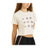 Rhythm W Georgia Floral Crop Crew Tee WHITE