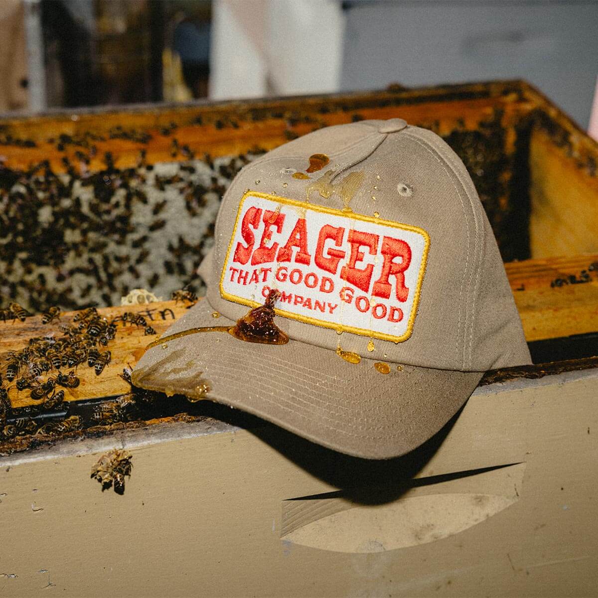 Seager Good Good Trucker Hat KHAKI/BRITISH KHAKI
