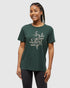 tentree W Autumn Flora Tee FOREST PINE
