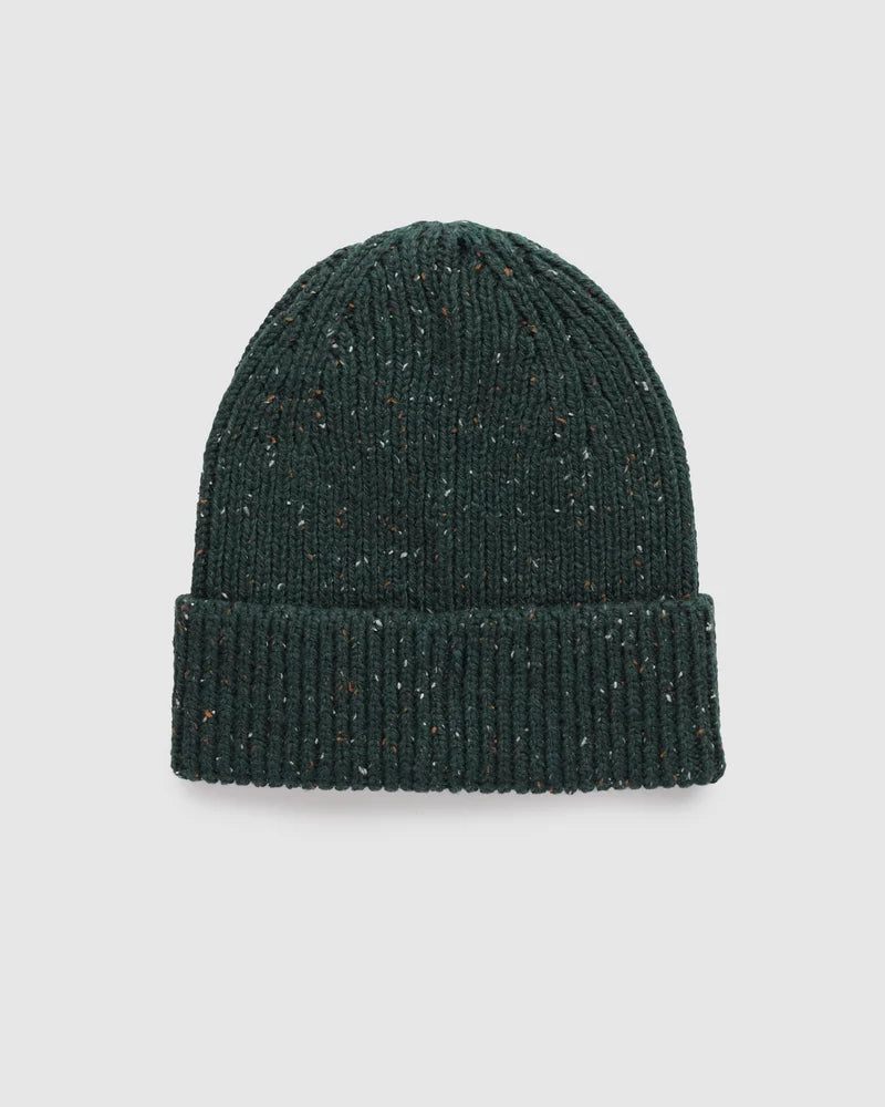 tentree Bristow Fleck Beanie DARK FOREST GREEN FLECK