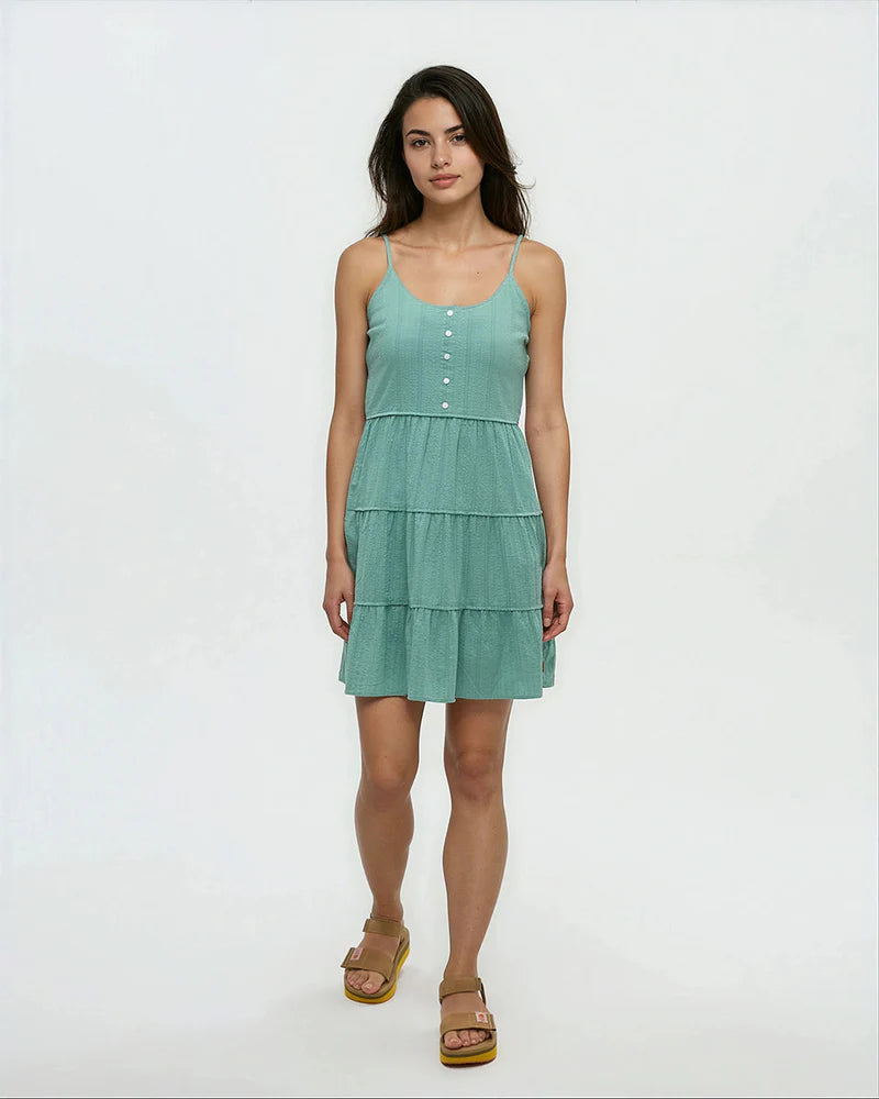 tentree W Fairweather Dress TURQUOISE SKY