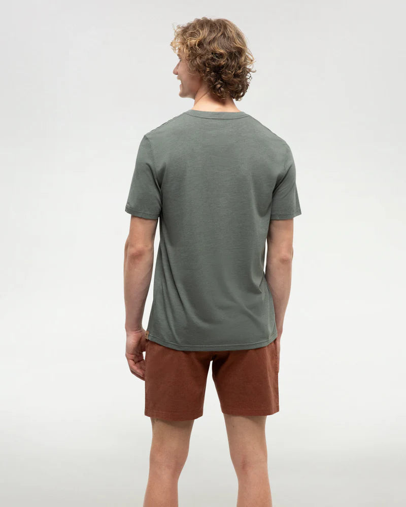 tentree M SS Sasquatch Lawn Mower Tee AGAVE GREEN