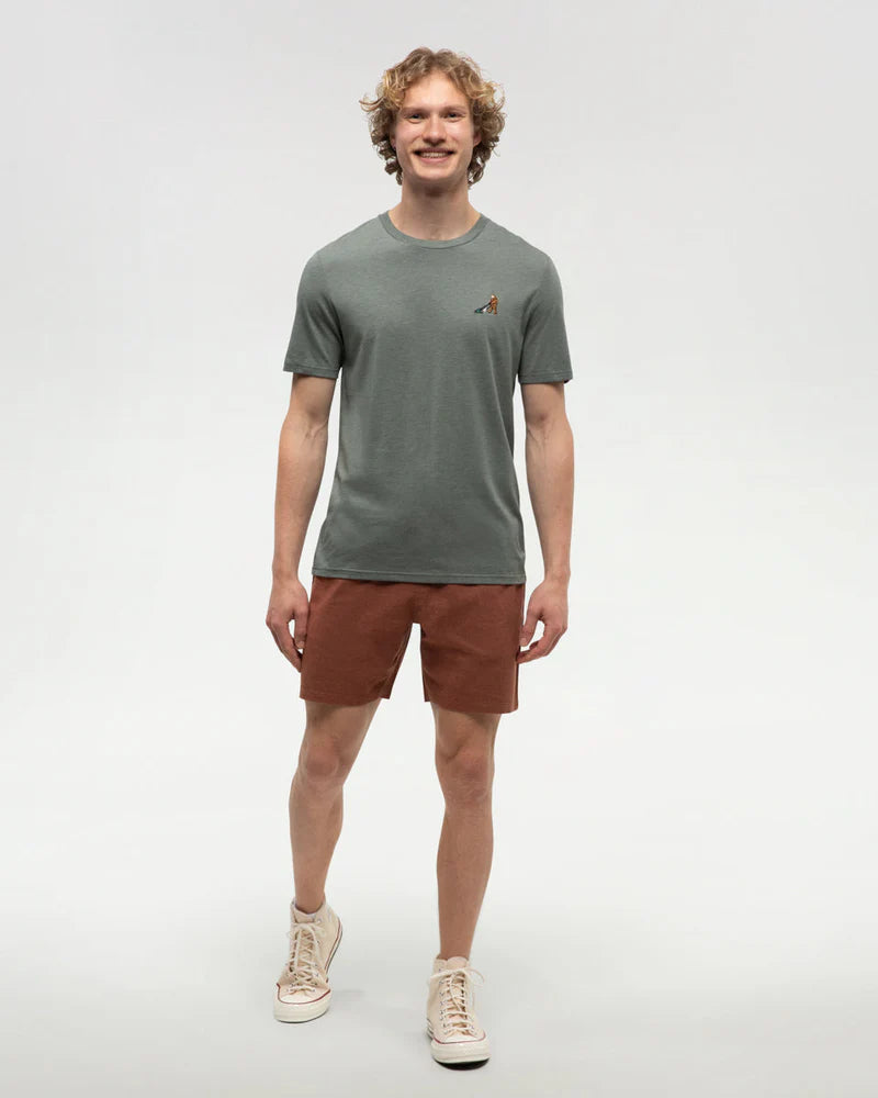 tentree M SS Sasquatch Lawn Mower Tee AGAVE GREEN
