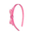 Lilies & Roses Thin Bow Satin Headband PINK