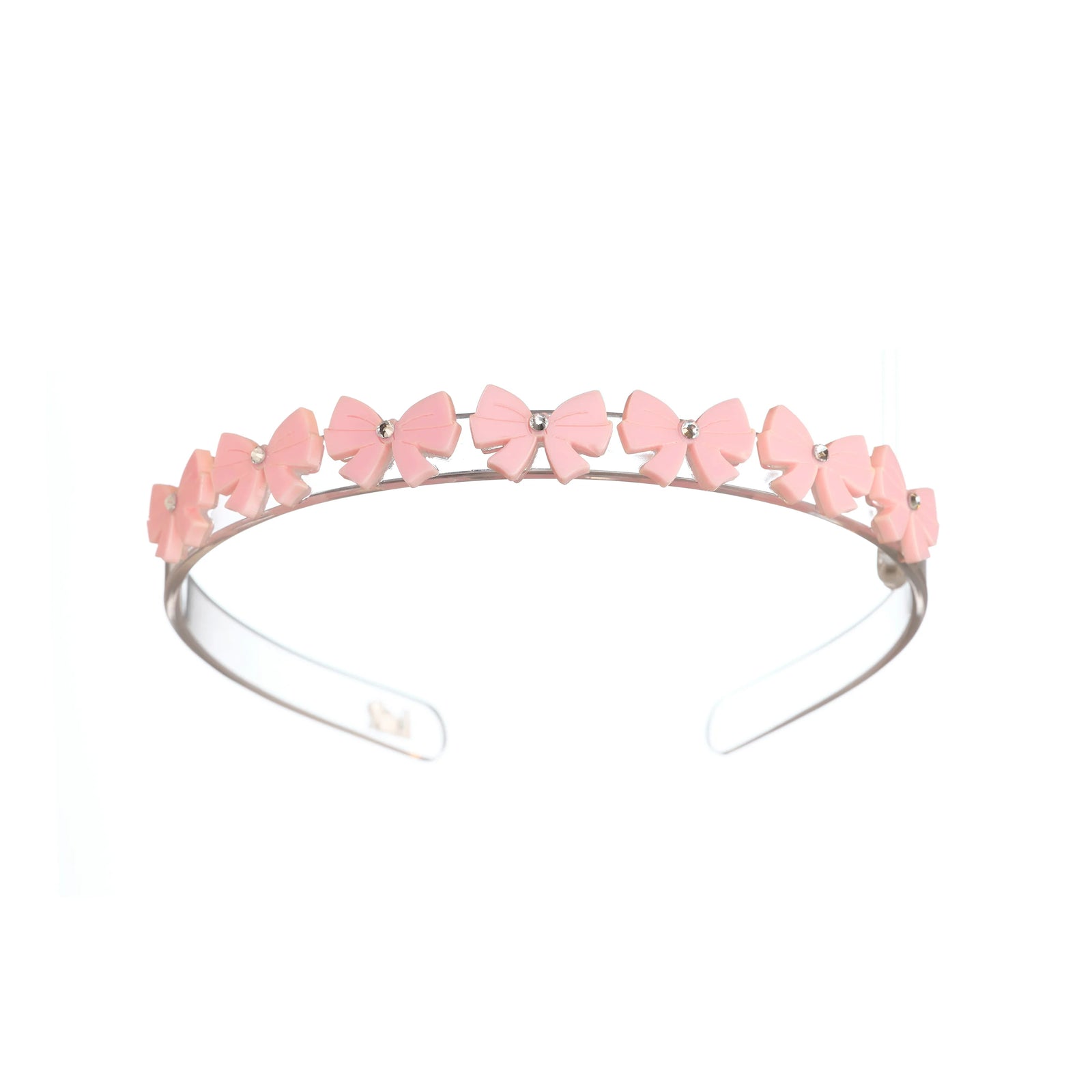 Lilies & Roses Bows Mini Headband PINK