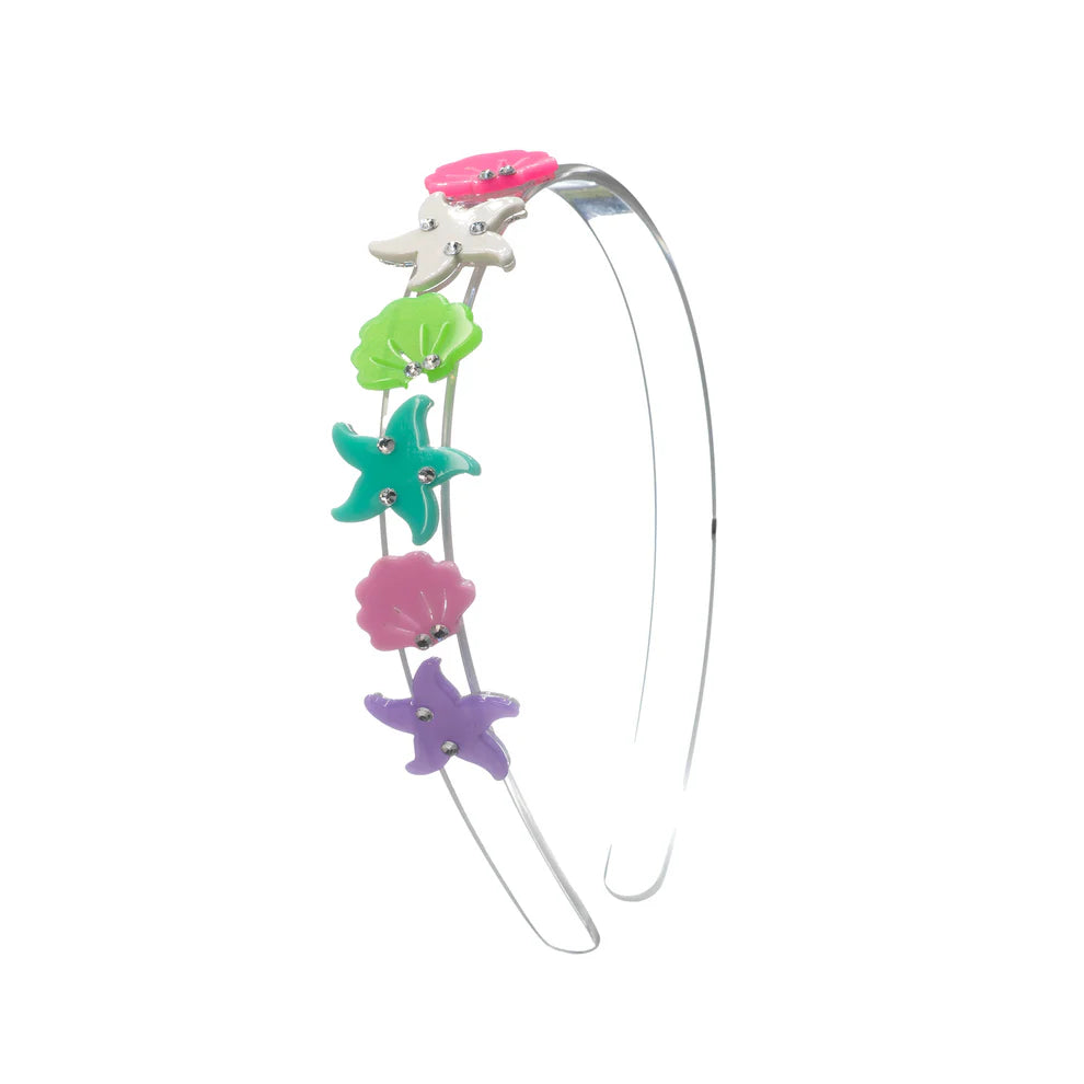 Lilies & Roses Vibrant Seashell Headband