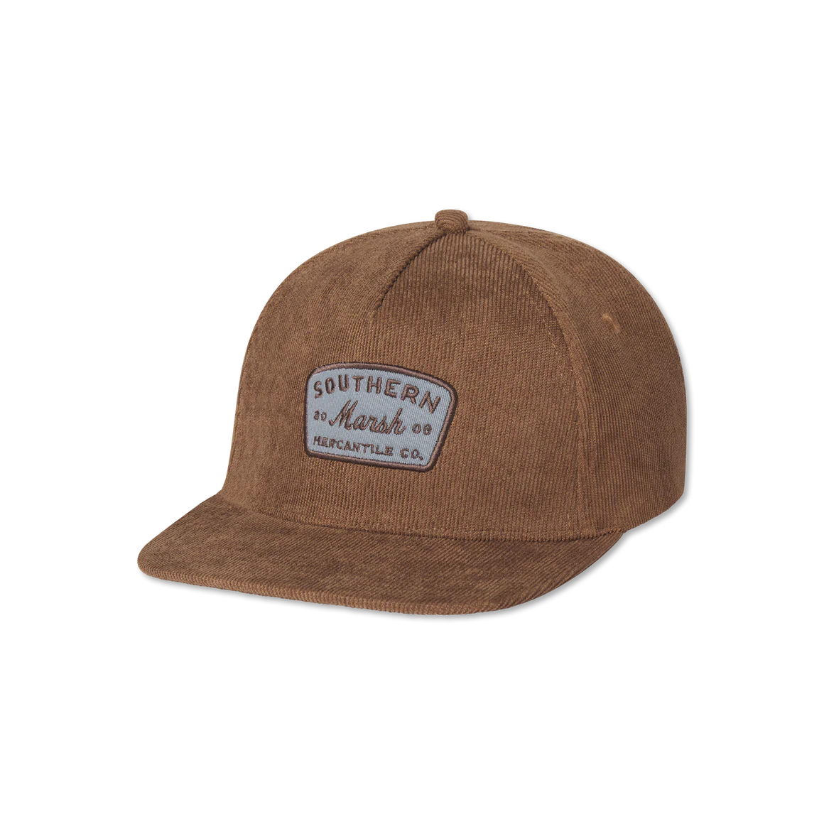 Southern Marsh Mercantile Corded Snapback Hat LT BROWN