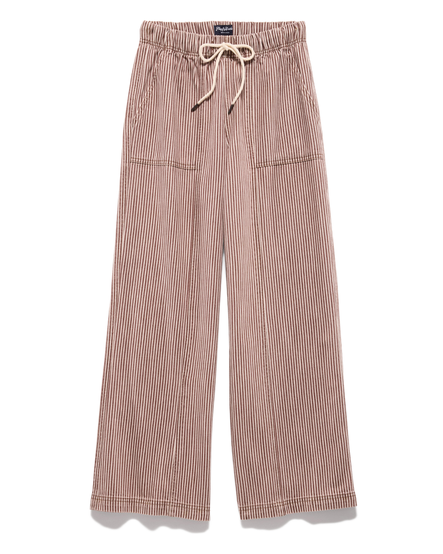 Flag & Anthem W Triana Wide Leg Pull On Pant BROWN