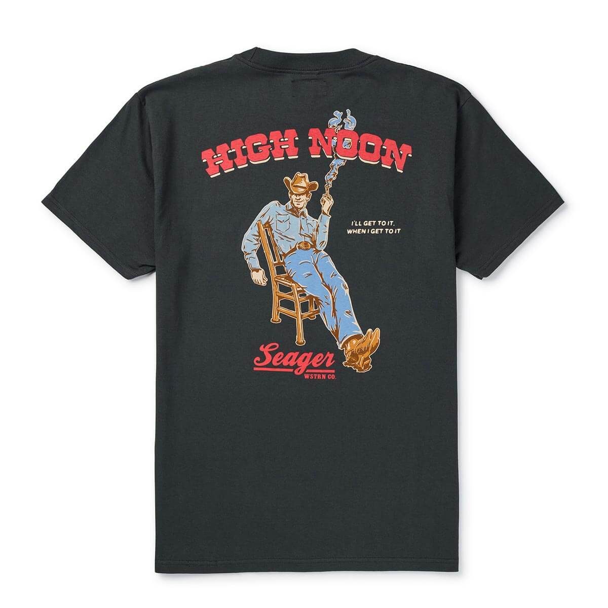Seager M SS High Noon Tee VINTAGE BLACK