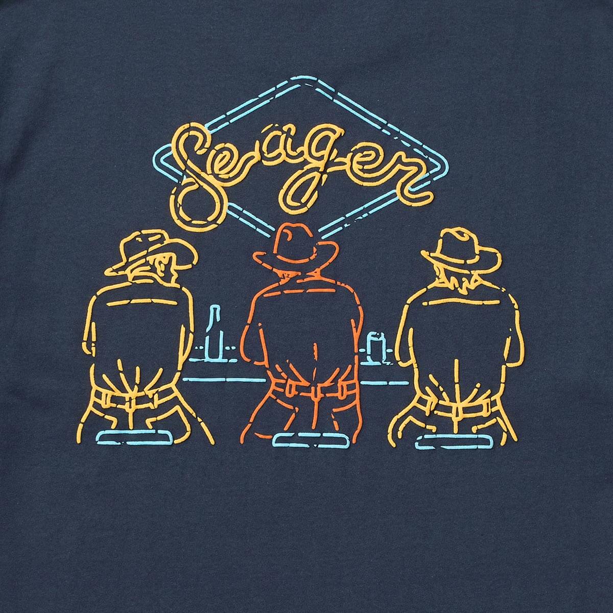 Seager M SS Honky Tonk Tee NAVY