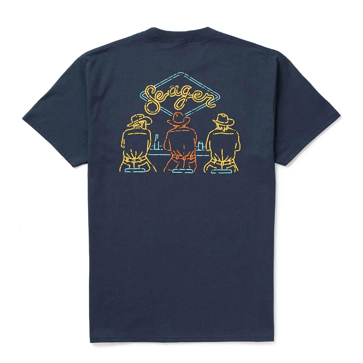 Seager M SS Honky Tonk Tee NAVY