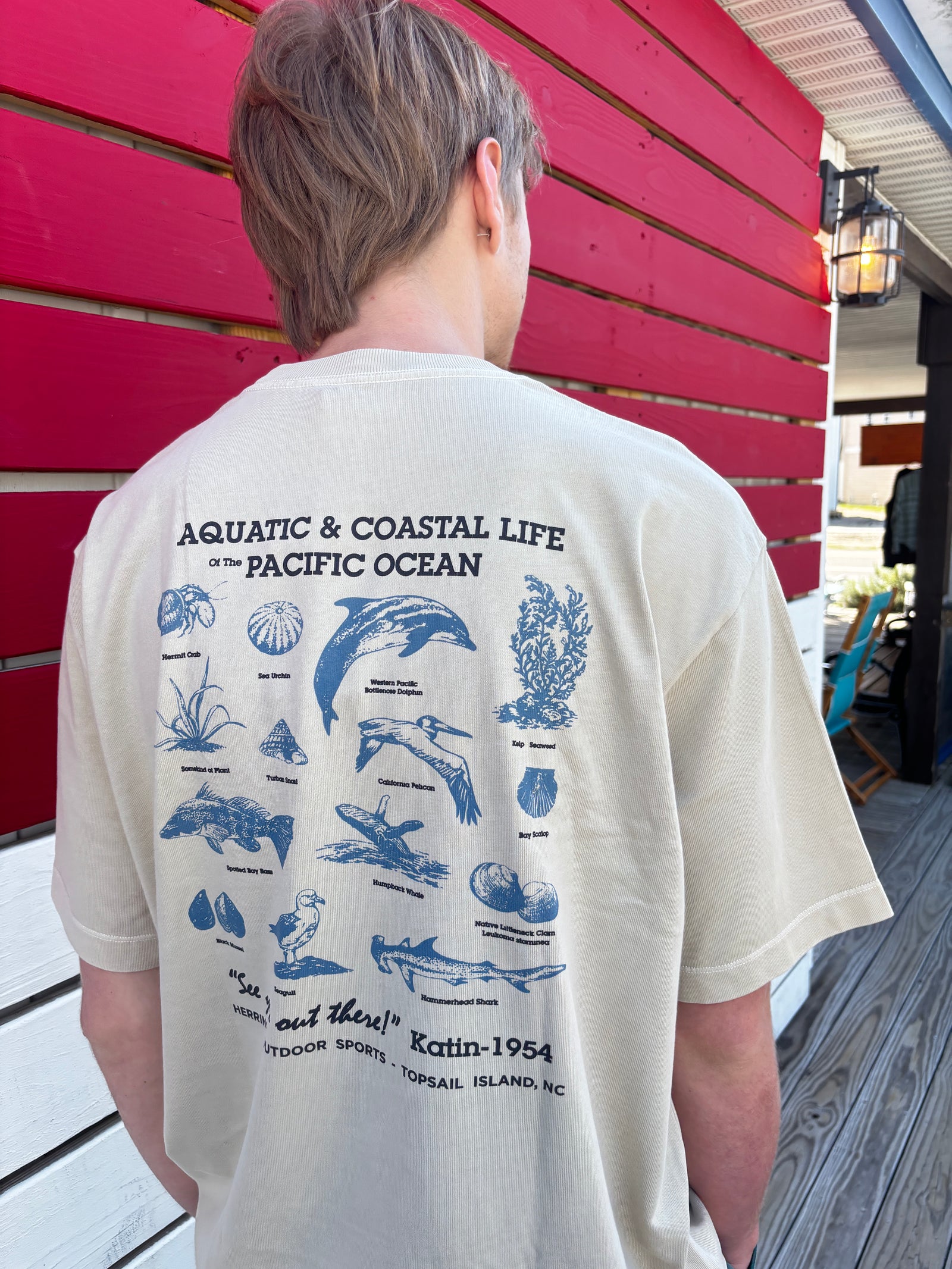 Katin M SS Conservation Box Tee PELICAN (Herring's Outdoor Sports Topsail Island, NC)
