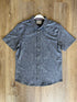Flag & Anthem M SS Richfield Palm Print Shirt CHARCOAL