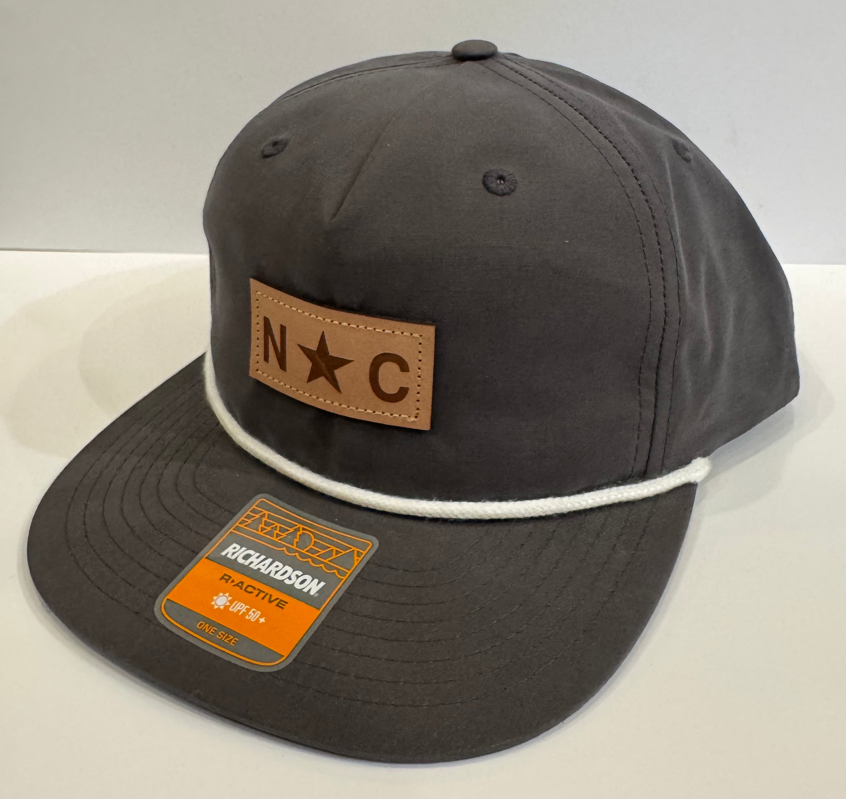 Richardson N Star C Leather Patch Rope Hat CHARCOAL