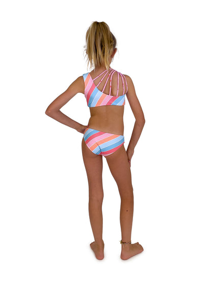 Feather 4 Arrow Girl's Summer Sun Reversible Bikini MULTI