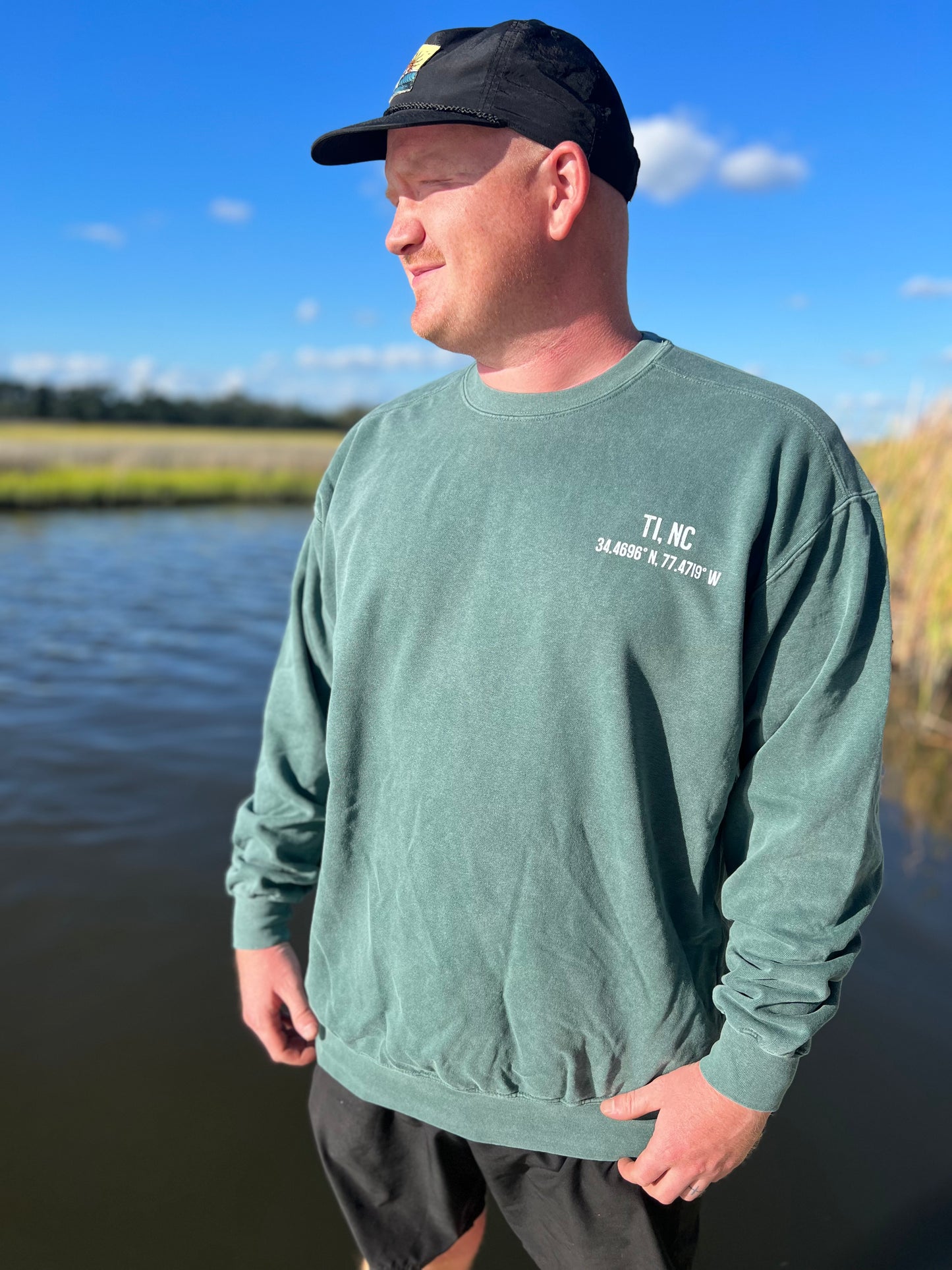 Herring's LS Jaws Crew Sweatshirt SAGE