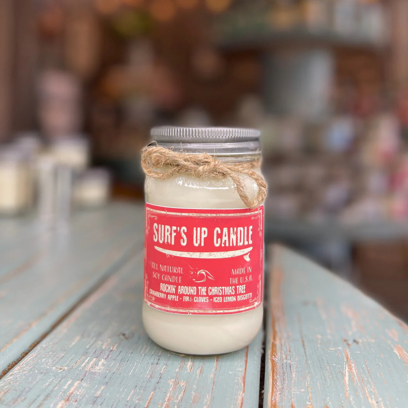 Surf's Up 16 oz Candle ROCKIN' AROUND THE XMAS TREE